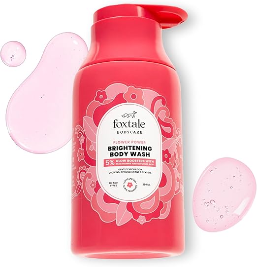 Foxtale Brightening Body Wash with Glycolic Acid & Niacinamide - 250ml