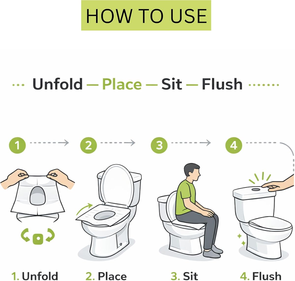 Pee Safe Disposable Toilet Seat Cover - Paper-Based, Eco-Friendly - 20 Pieces - Image 8