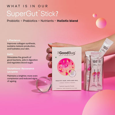 The Good Bug Good To Glow Synbiotic SuperGut Powder - 5 Billion CFU - 15 Days Pack - Image 3