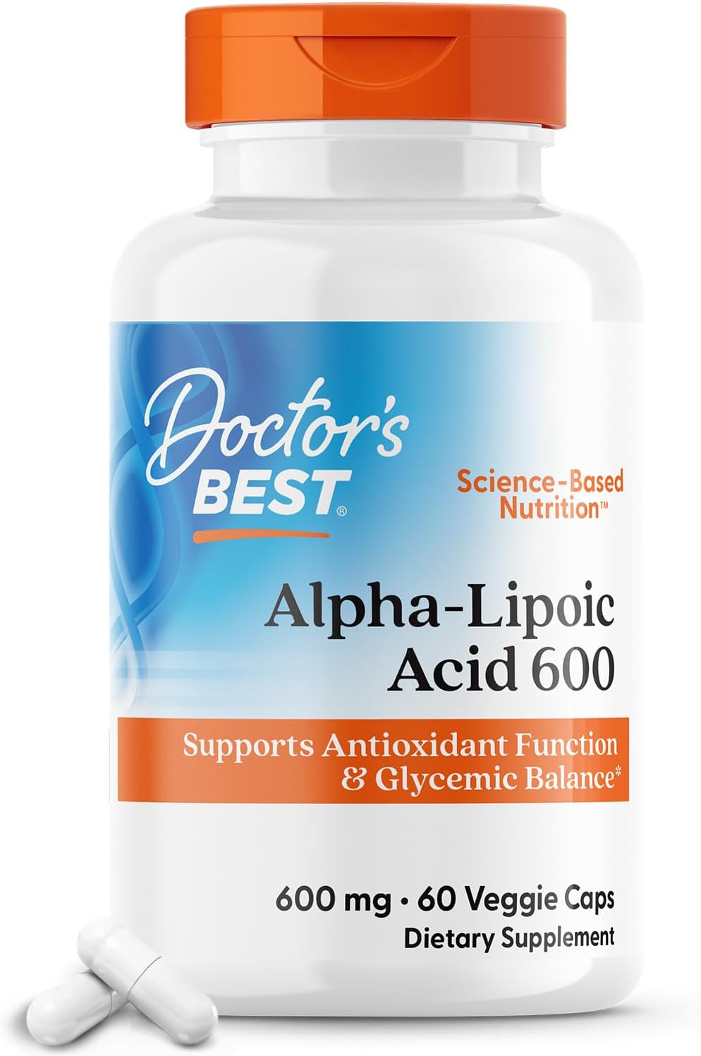 Dr Best Alpha-Lipoic Acid 600mg - 60 Vegetarian Capsules