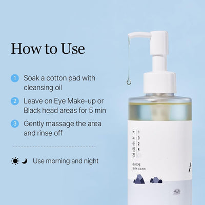 Round Lab 1025 Dokdo Cleansing Oil - Facial Cleanser, 200ml - Image 8