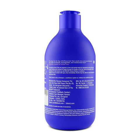 BBLUNT Intense Moisture Shampoo with Jojoba and Vitamin E for Dry & Frizzy Hair - 300 ml