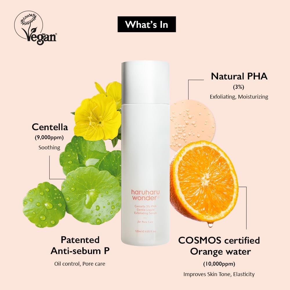 Haruharu Wonder Centella 3% PHA Gentle Liquid Exfoliating Serum - 120ml - Image 3