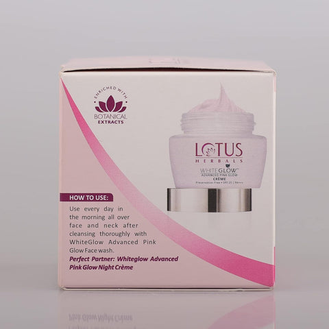 Lotus Herbal Whiteglow Advance Pink Glow Creme Spf-25 50gm