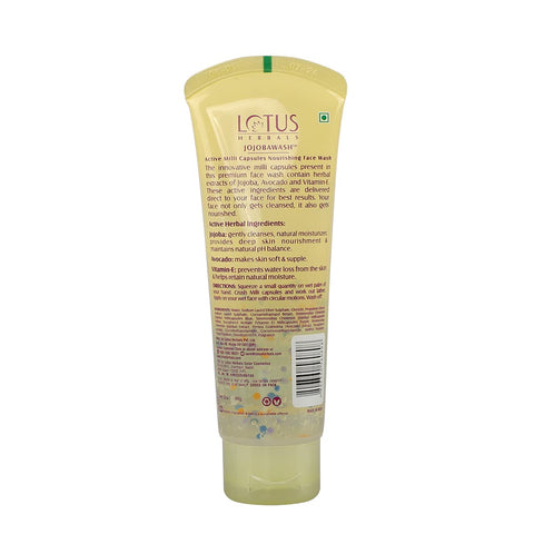 Lotus Herbal Jojobawash Active Milli Capsules Nourishing Face Wash - 120 Gm