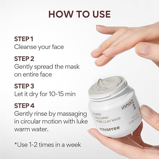 Innisfree Super Volcanic Pore Clay Mask - 100ml - Image 3