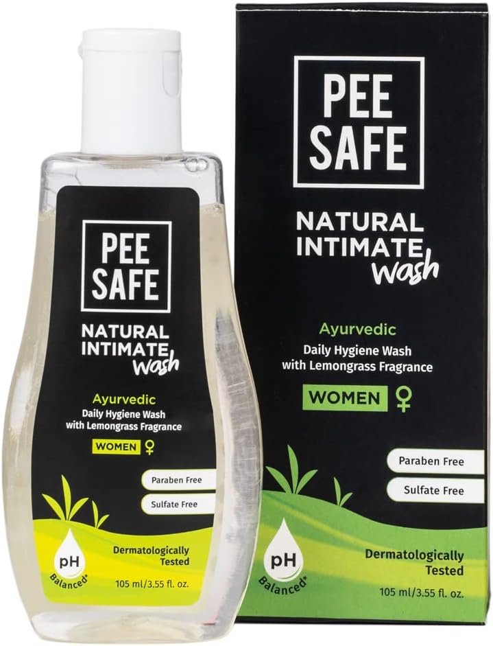 Pee Safe Natural Intimate Wash for Women - Witch Hazel & Tea Tree, 105ml