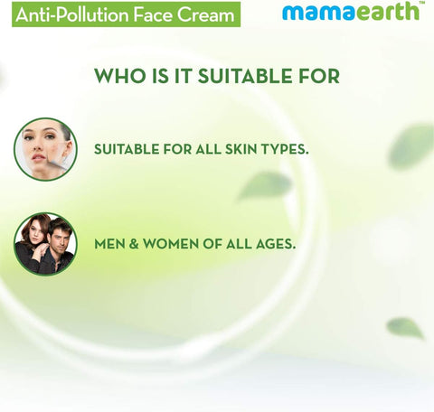 Mamaearth Anti Pollution Daily Face Cream, For Dry & Oily Skin, For a Bright Glowing Skin, 80 ml