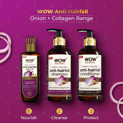 Wow Skin Science Onion Red Seed Oil Shampoo 300ml