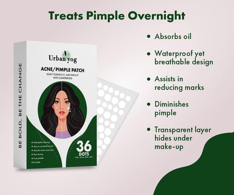 Urban Yog Acne Pimple Patch - 36 Invisible Facial Stickers