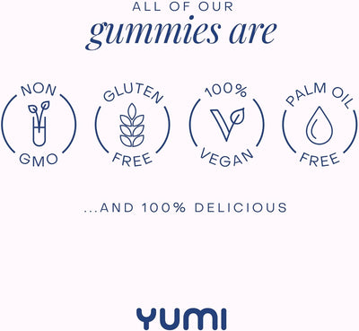 Yumi Hair, Skin & Nails Gummies - Biotin, Mixed Berries, 60 Count - Image 7