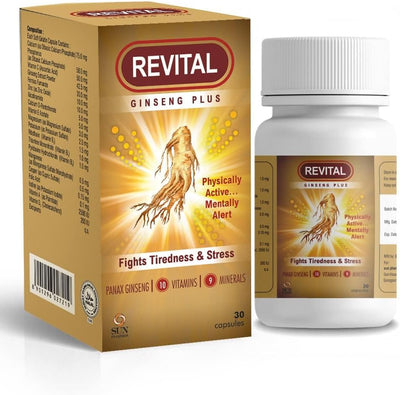 Revital Ginseng Plus Vitamins & Minerals Capsules - 30 Count - Image 3