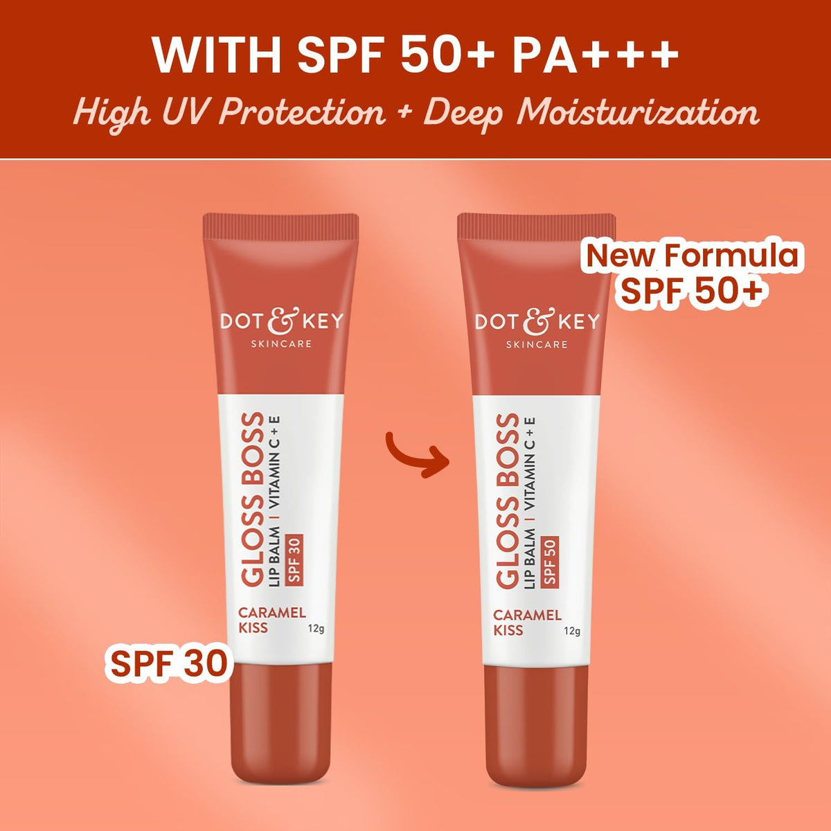Dot & Key Gloss Boss Lip Balm - Caramel Kiss, 12g - Image 2