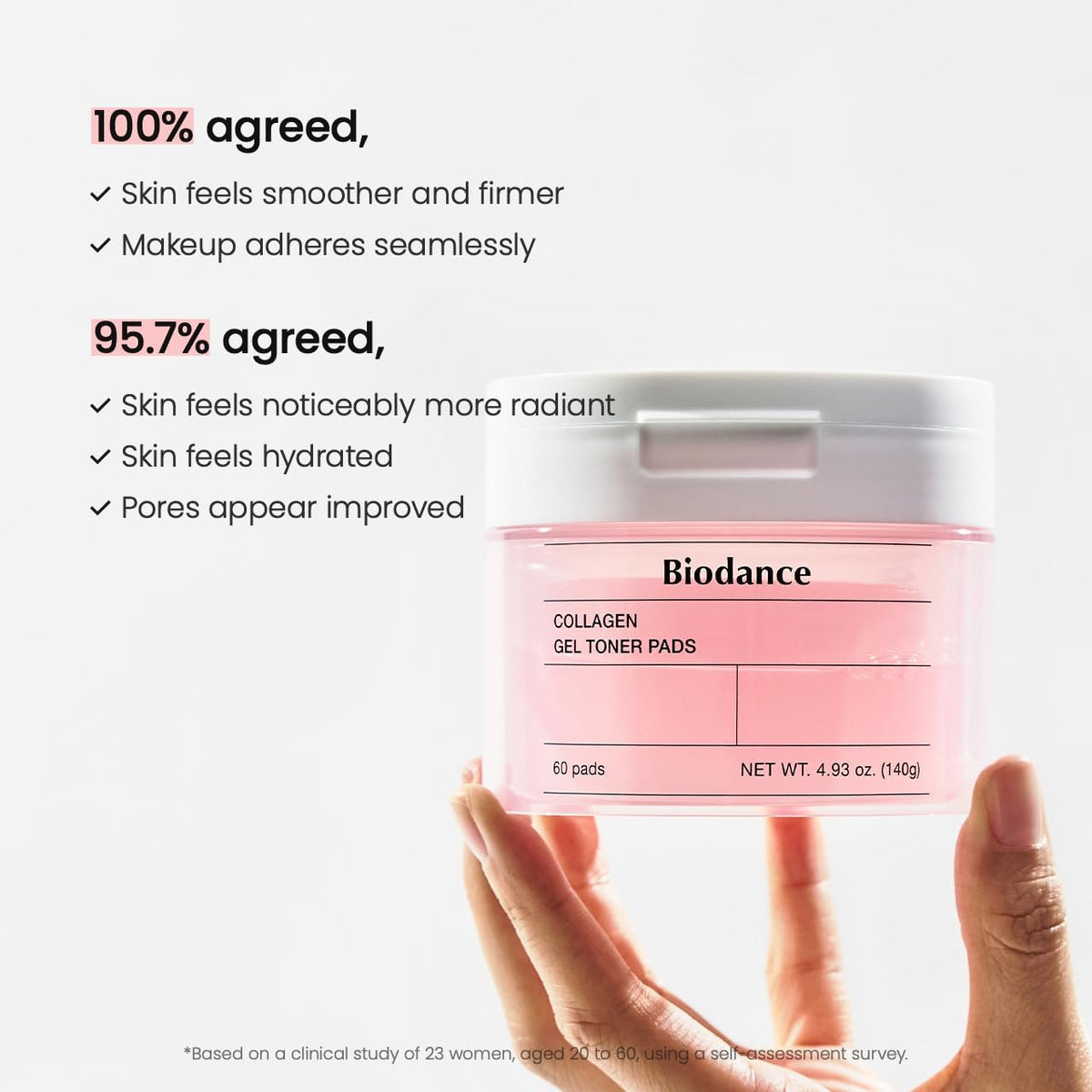 Biodance Collagen Gel Toner Pads - Face Serums & Treatments, 60 Pads - Image 5