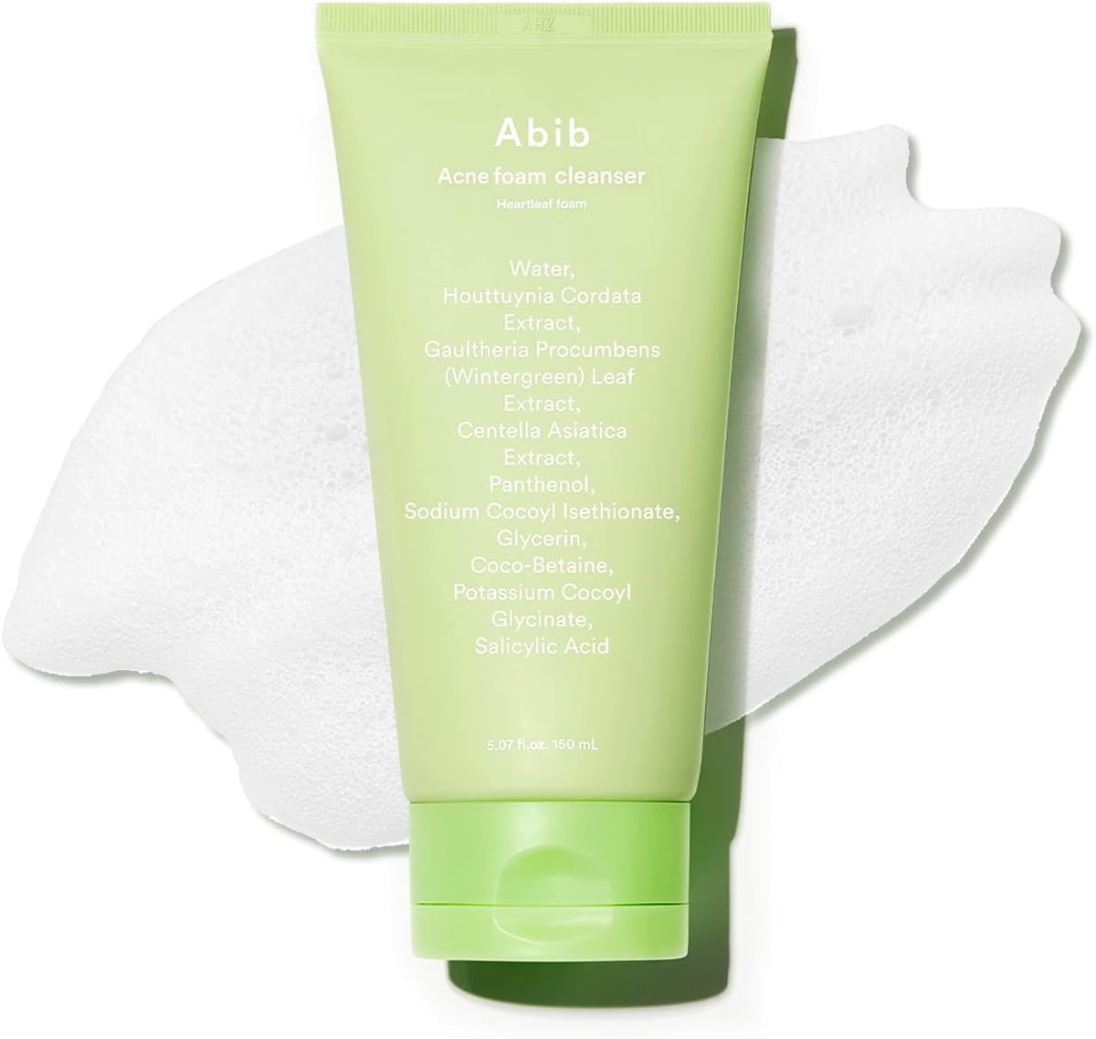 Abib Acne Heartleaf Foam Cleanser - Salicylic Acid & Heartleaf - 150ml