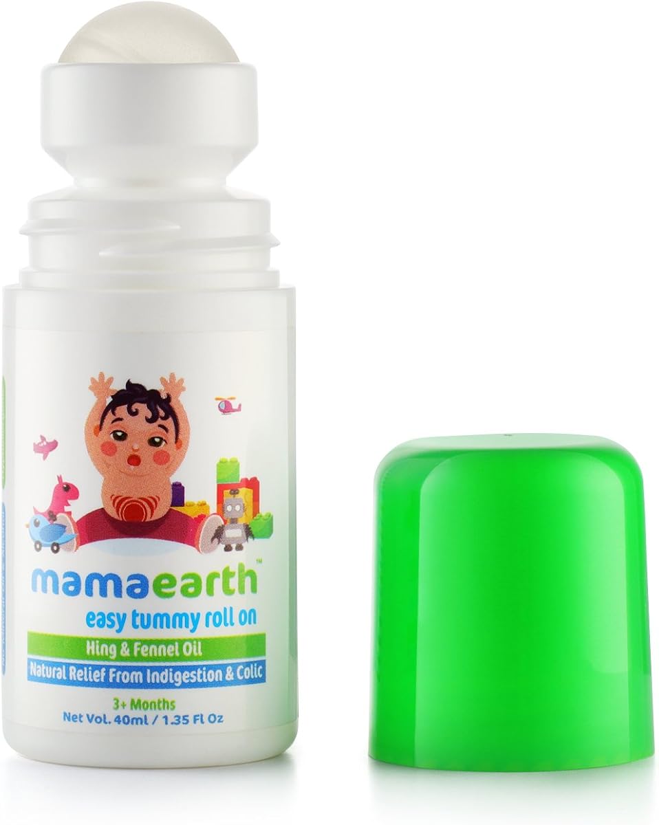Mamaearth Easy Tummy Roll On for Colic & Gas Relief with Hing & Fennel Oil - 40ml - Image 4