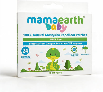 Mamaearth Natural Mosquito Repellent Patches - DEET-Free, Plant-Based - 24 Pcs