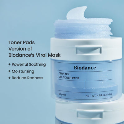 Biodance Cera-nol Gel Toner Pads - Face Serums & Treatments, 60 Pads - Image 4