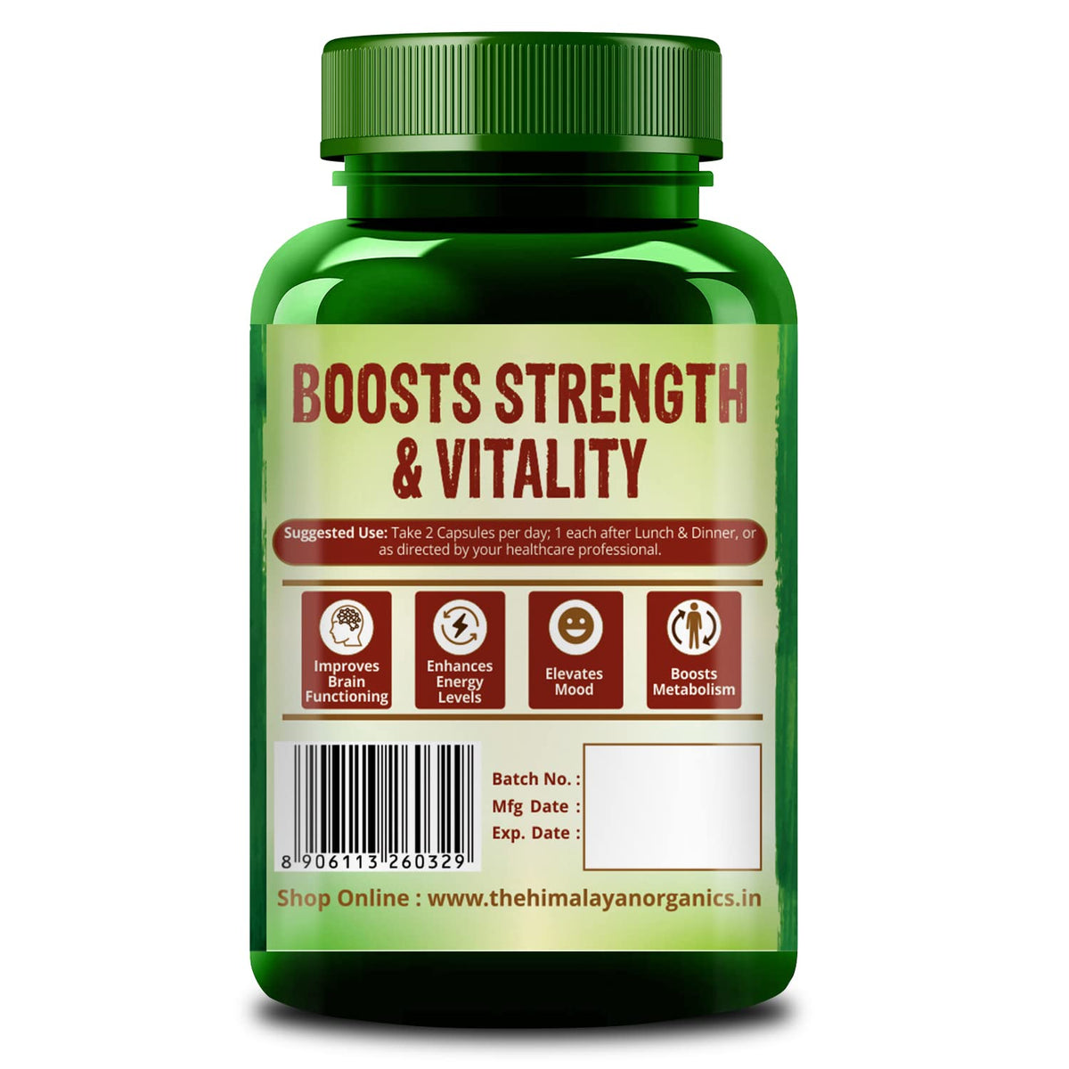 Himalayan Organics Korean Ginseng Tablets - 1000mg, 100 Tablets - Image 8