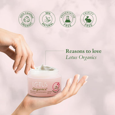 Lotus Organics+ Brightening Face Cream with Precious Formula - 50g - Image 7