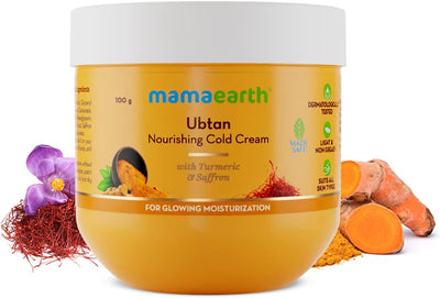 Mamaearth Ubtan Nourishing Cold Cream with Turmeric & Saffron - 100g - Image 2