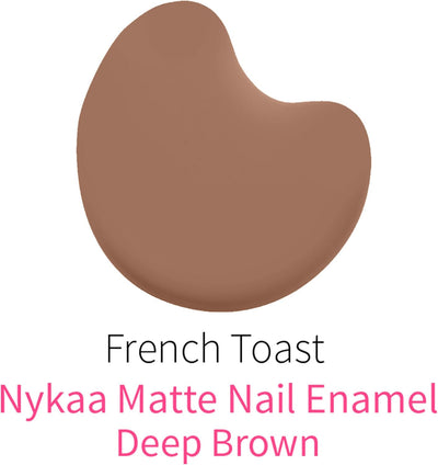 Nykaa Nude Matte Nail Enamel in French Toast Shade No. 158 - Image 3