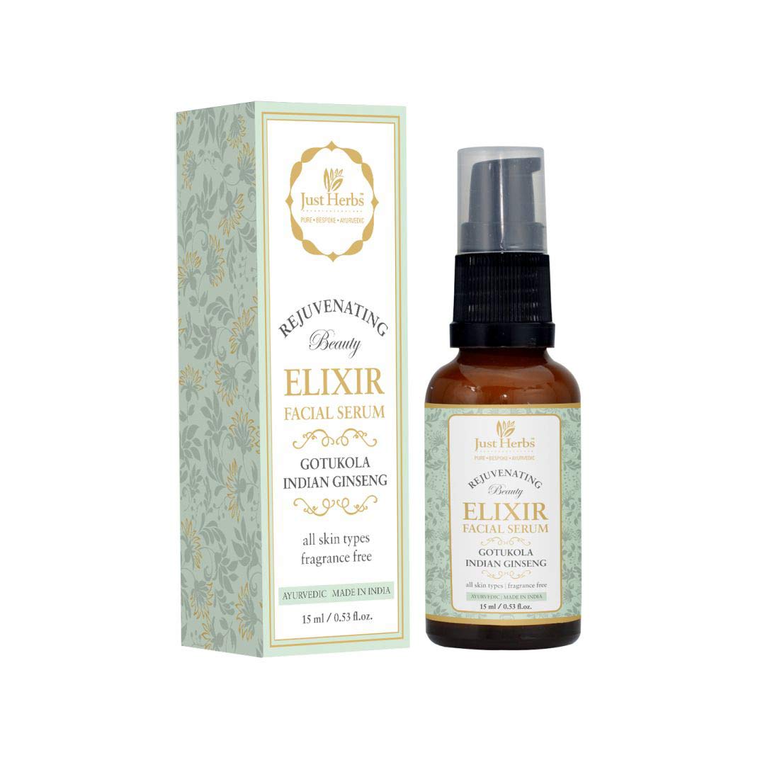 Just Herbs Gotukola Indian Ginseng Beauty Elixir Serum, 15ml