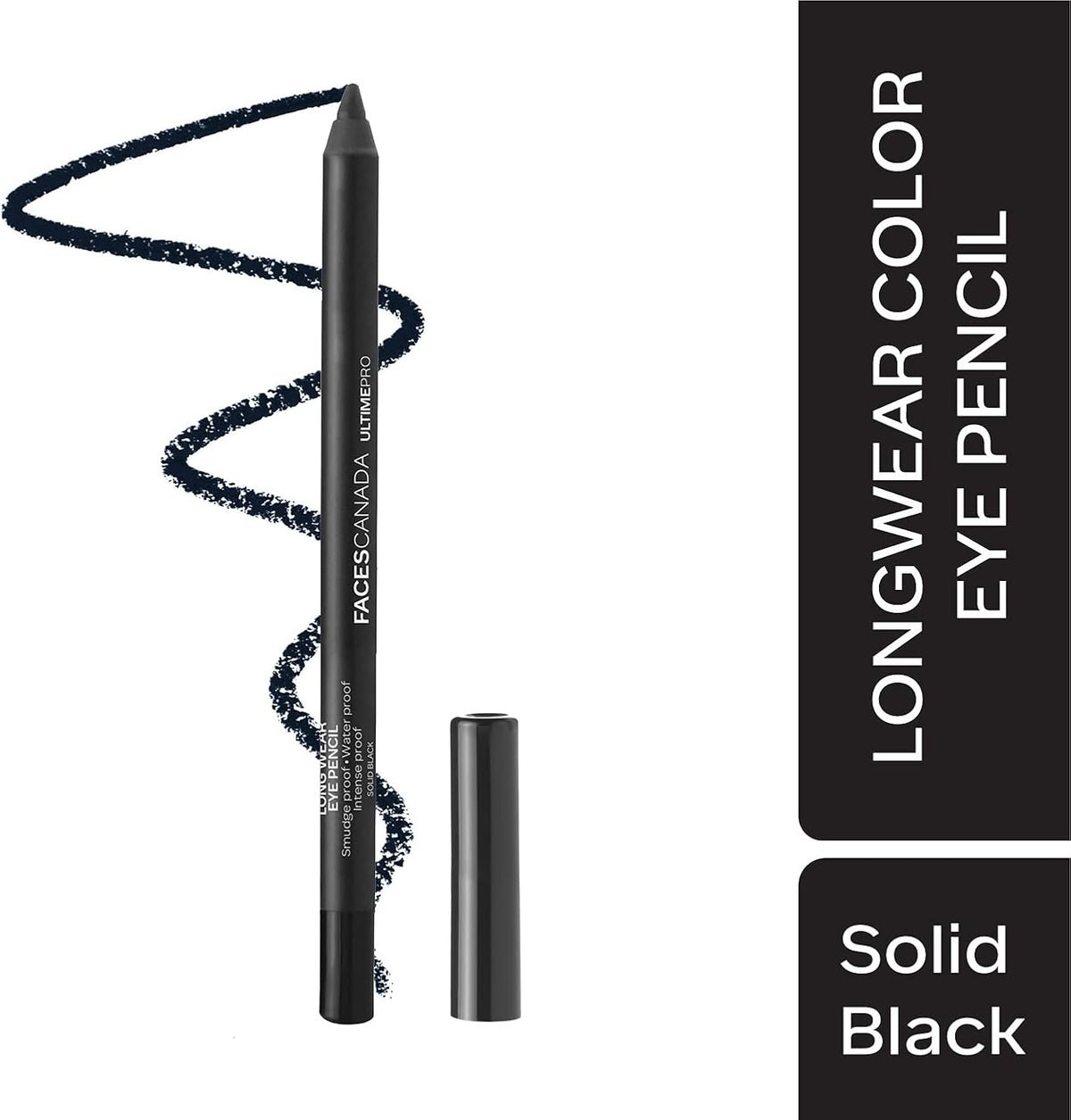 Faces Canada Eye Pencil Solid Black 02 - 1.2 gm - Image 2