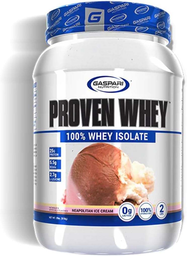 Gaspari Nutrition Proven Whey - 100% Hydrolyzed Whey Protein Isolate, 2lb - Image 2