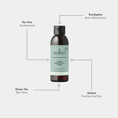 Sukin Blemish Control Pore Perfecting Toner with Eucalyptus & Tea Tree Oil - 125ml - Image 4