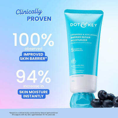 Dot & Key Ceramides Face Moisturiser with Hyaluronic Acid - Barrier Repair Cream, 100g - Image 5