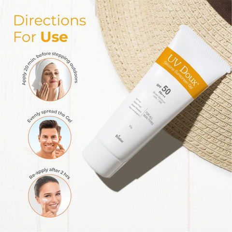 Brinton Uv Doux Sunscreen Gel 50 Gm Combo (50Gm + Cleanser)