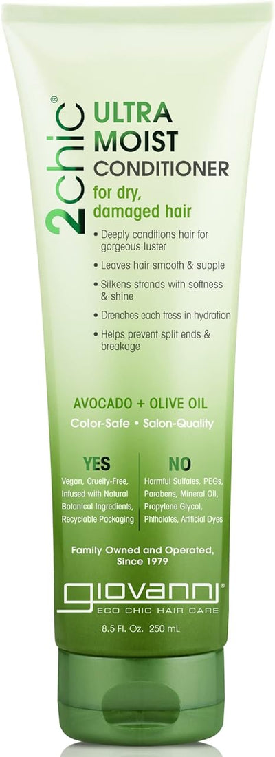 Giovanni 2chic Ultra-Moist Deep Moisture Shampoo & Conditioner with Avocado & Olive - 400ml