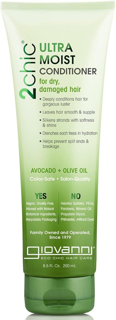 Giovanni 2chic Ultra-Moist Deep Moisture Shampoo & Conditioner with Avocado & Olive - 400ml