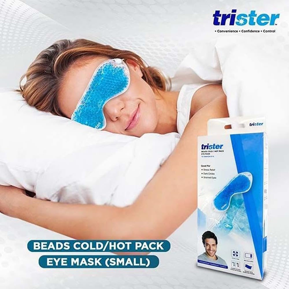 Trister Cold/Hot Pack Eye Mask - Bead-Filled, 17x17 cm, TS-598HCB-EY-S - Image 4