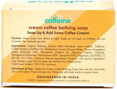 mCaffeine Cream Coffee Bathing Bar - Body Care, 100g - Image 5