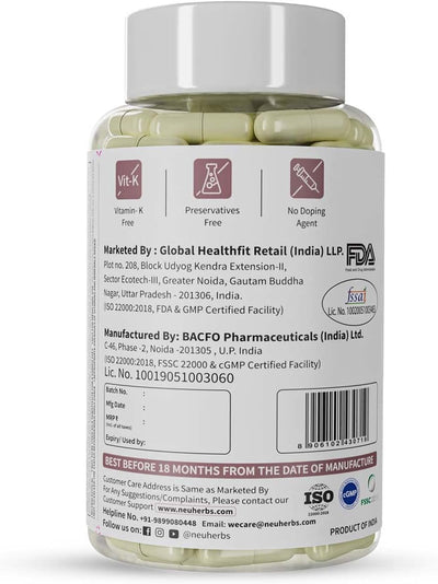Neuherbs Hair-Skin Vitamins with Hyaluronic Acid Capsules, 60 Count - Image 3