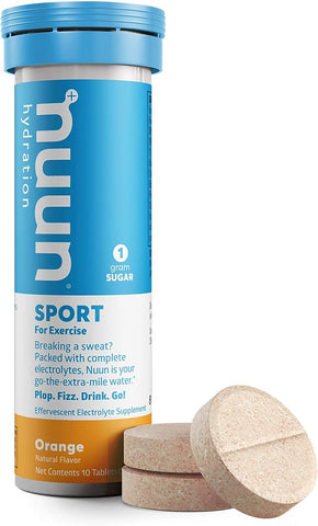 Nuun Act Sport Hydration (Orange Naturally Flavour) 10 effervescent Tablets (Dietary Supplement)