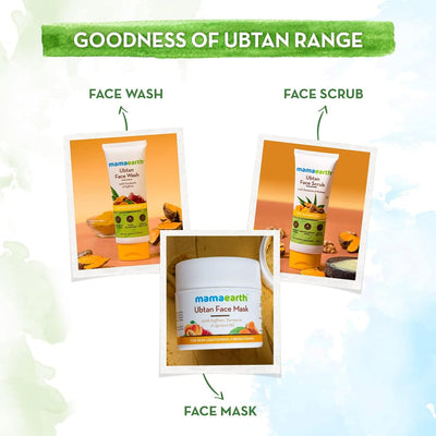 Mamaearth Ubtan Face Wash for Tan Removal with Turmeric & Saffron - 100ml - Image 6