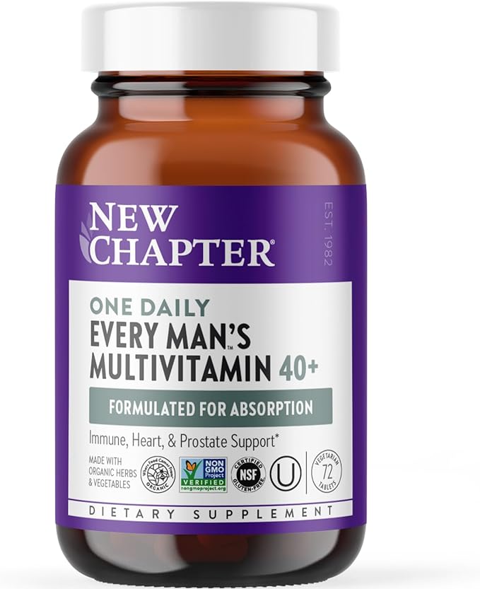 New Chapter Every Man's One Daily 40+ Multivitamin - 72 Tablets