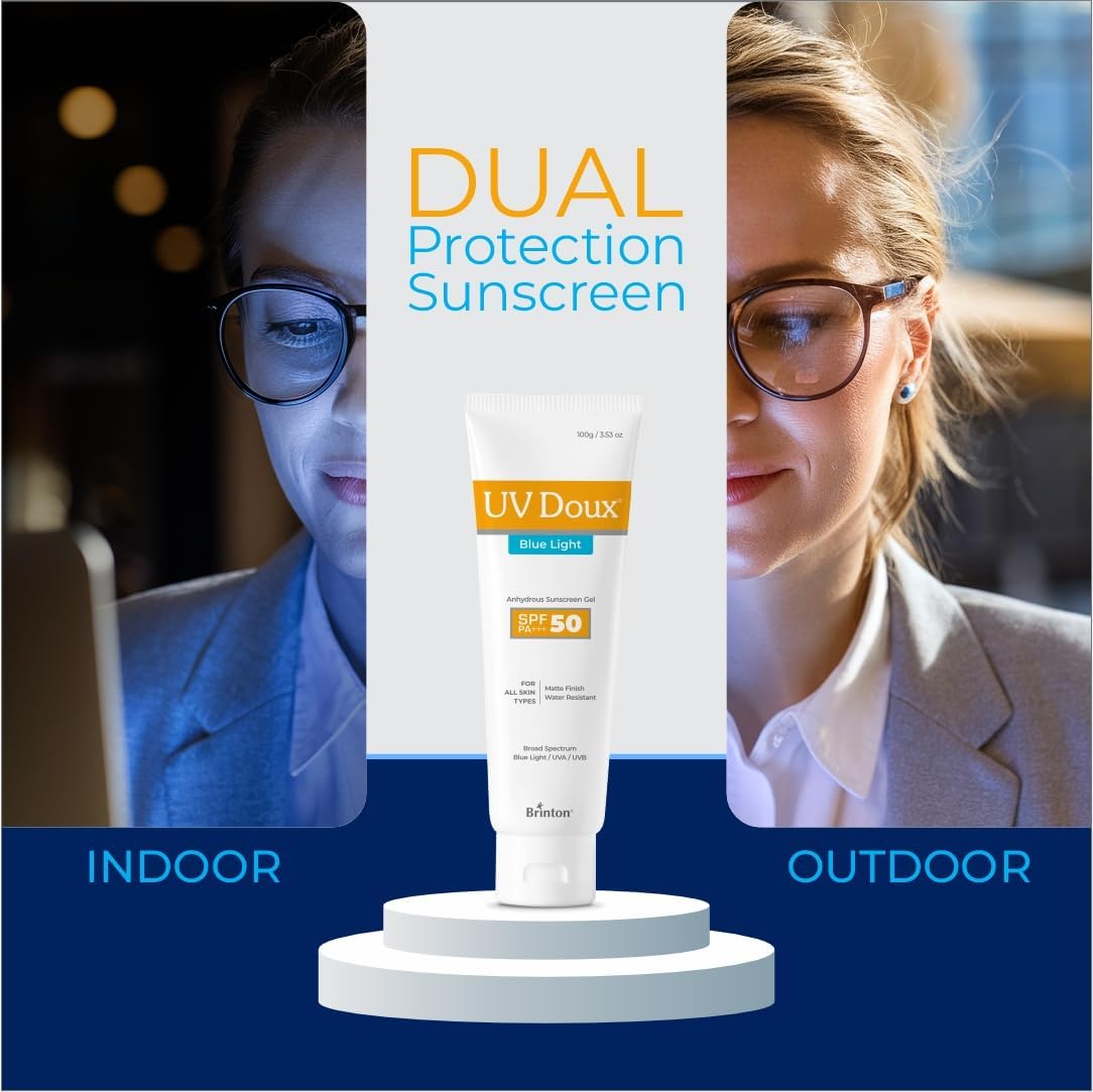 Brinton UV Doux Blue Light Sunscreen Protection Gel - 100g - Image 4