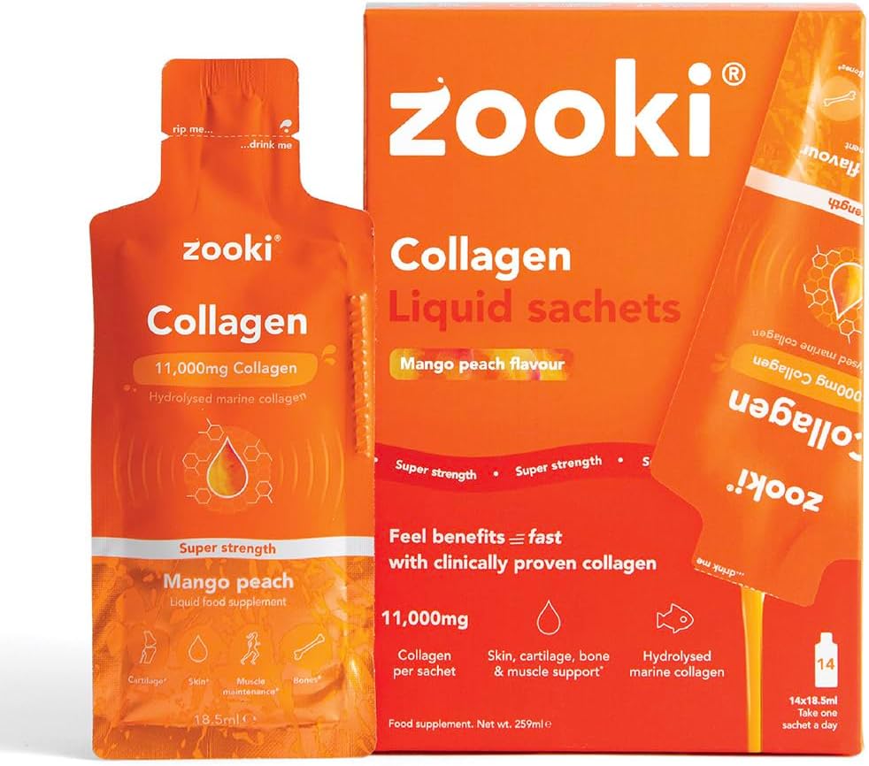 Zooki Super Collagen Mango Peach - 11,000mg, 14 Pack
