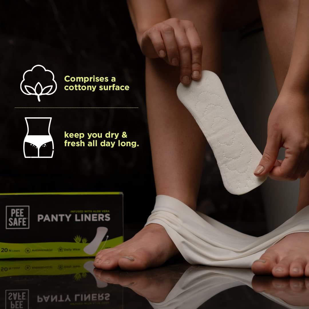 Pee Safe Feminine Panty Liners with Aloe Vera - XL 20 Pack - Image 8