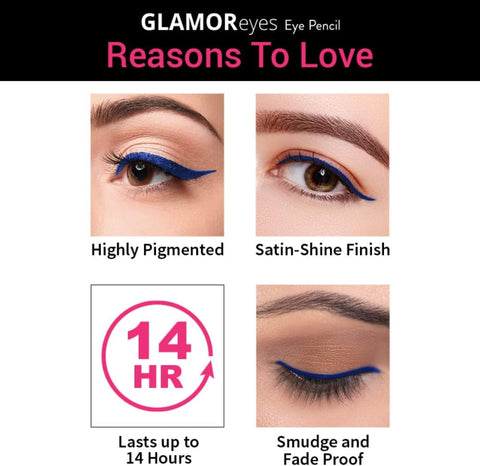 NYKAA Glamoreyes Eye Pencil Blue Hex 01