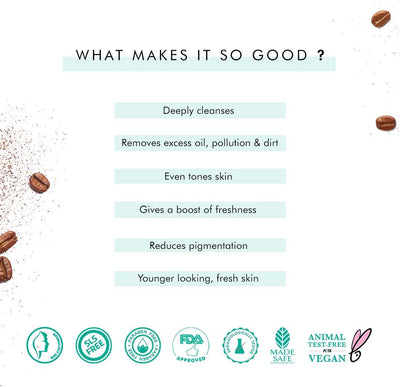 mCaffeine Naked & Raw Coffee Face Wash - 100ml - Image 7