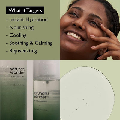 Haruharu Black Bamboo Mist - Face Moisturiser, 80ml - Image 6