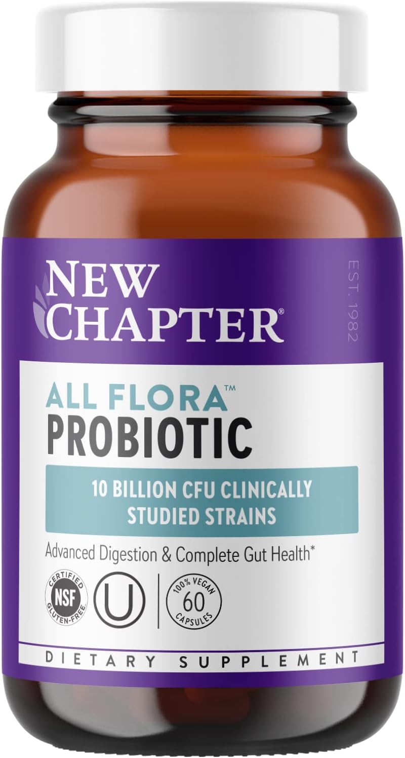 New Chapter ALL-FLORA PROBIOTIC 60 Vegan Capsules