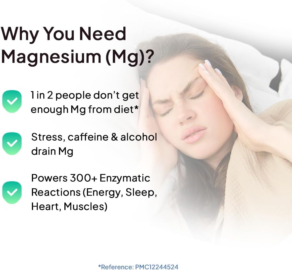 Miduty Chelated Magnesium Bisglycinate with Vitamin B6 - High Absorption 60 Veg Capsules - Image 4