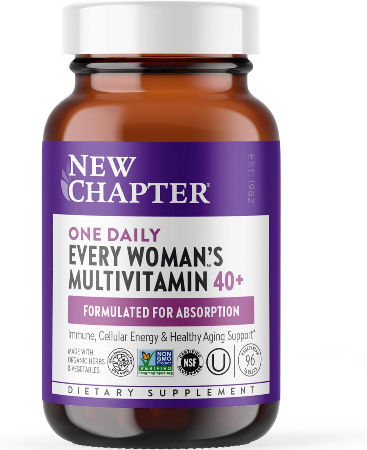 New Chapter Every Woman's One Daily 40+ Multivitamin Tablets, 330 Grams Pink