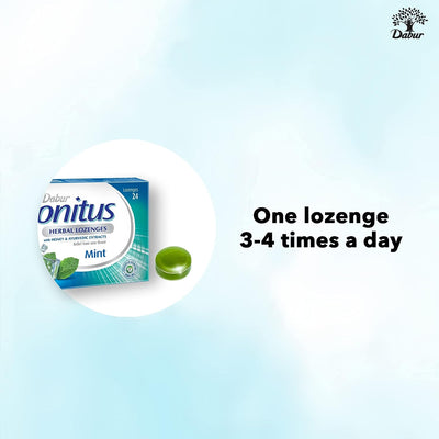 Dabur Honitus Herbal Lozenges Mint - Ayurvedic Relief - 24 Pack - Image 7